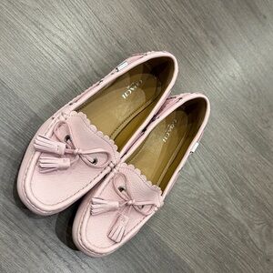 Coach Light Pink Tassel Loafers
